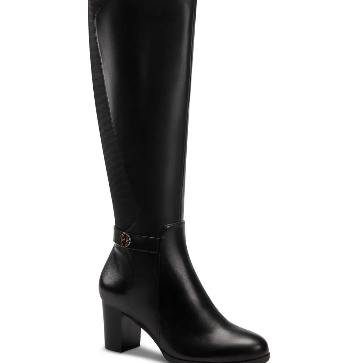 Mia Leather Tall Mid-Calf Boots