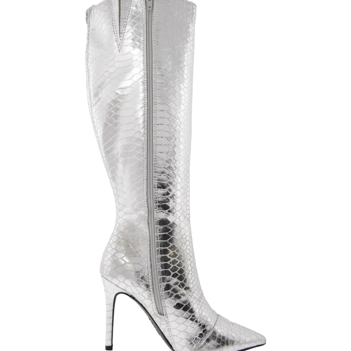 Rajel Snake Print Faux Leather Knee-High Boots