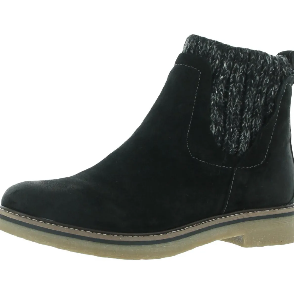 Rawnie Suede Round Toe Chelsea Boots
