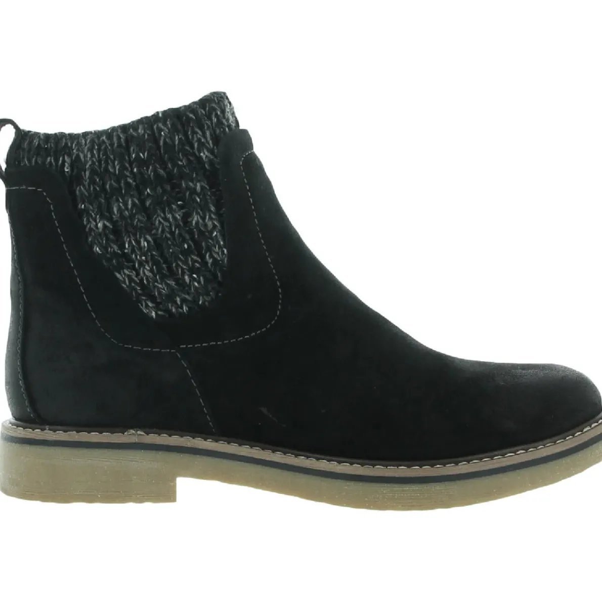 Rawnie Suede Round Toe Chelsea Boots