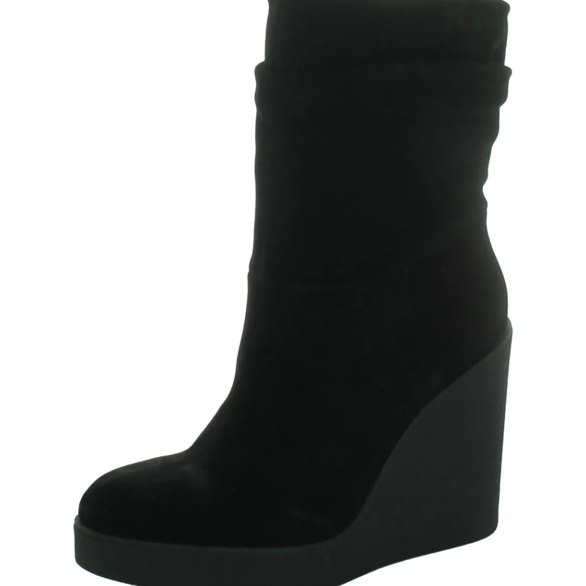 Mynette Suede Pull On Mid-Calf Boots