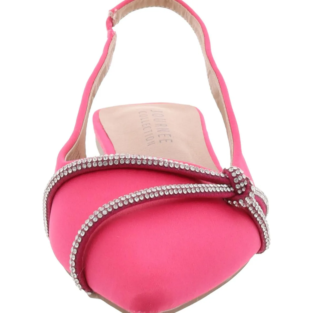 Rebbel Satin Slingback Heels