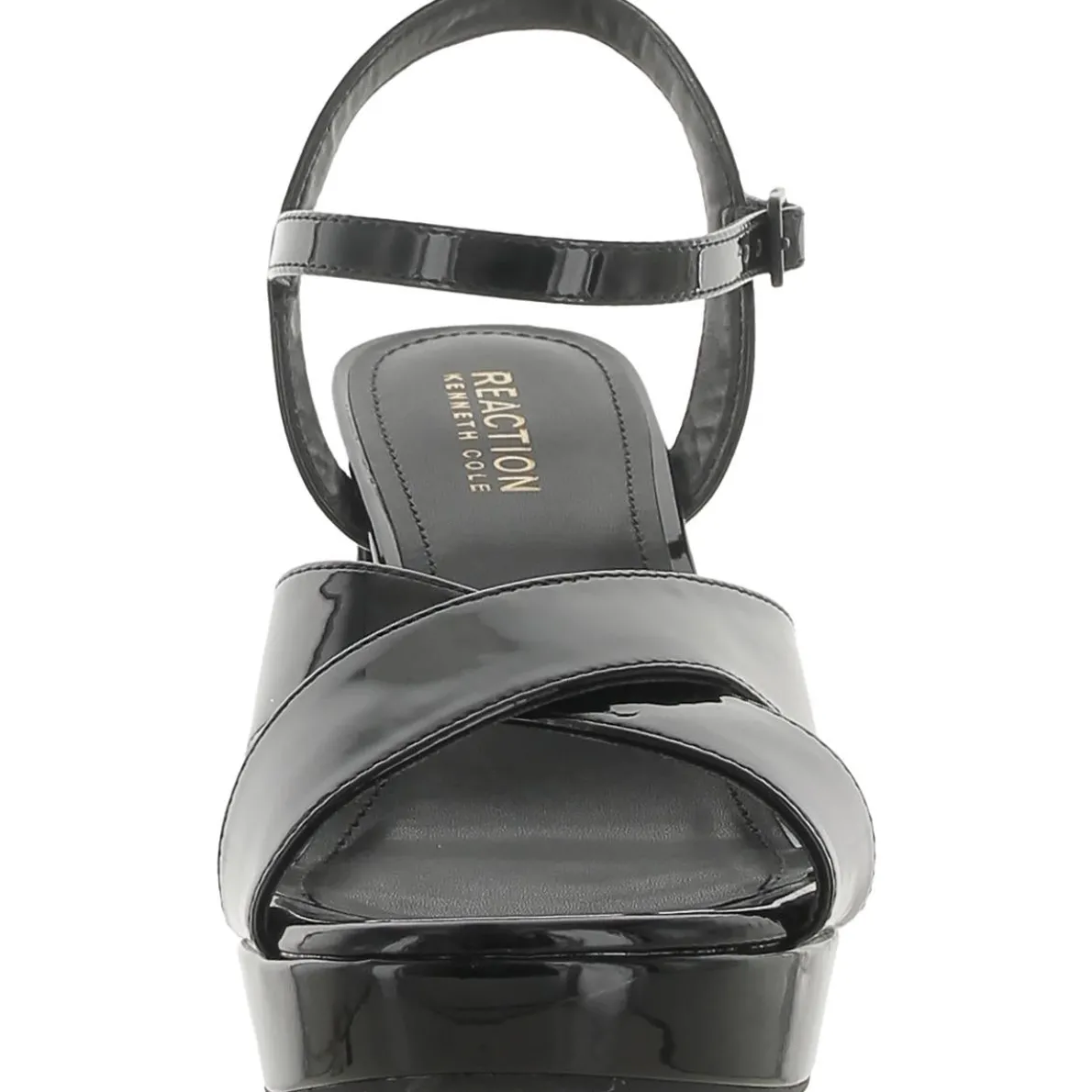 Reeva Patent Ankle Strap Block Heel