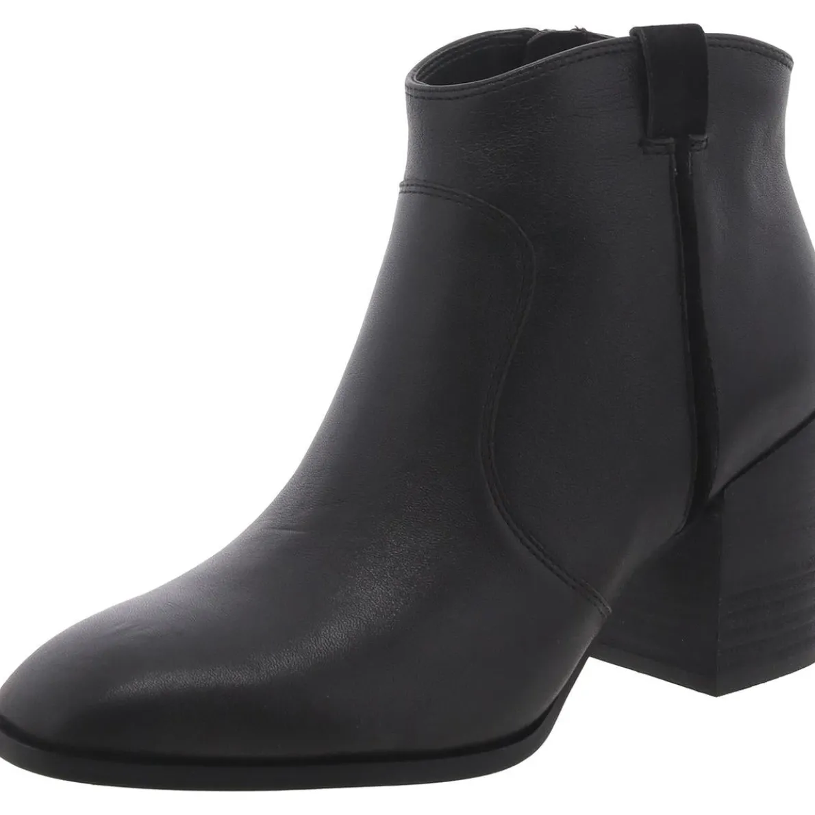 Regan Zipper Leather Booties