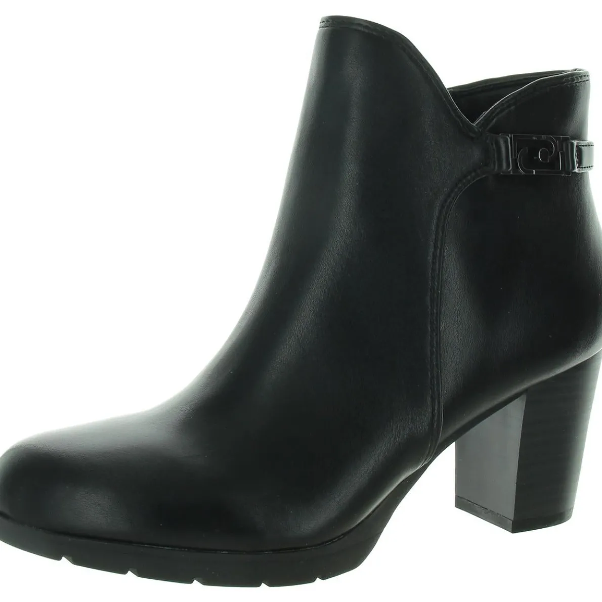 Regency Block Heel Round Toe Mid-Calf Boots