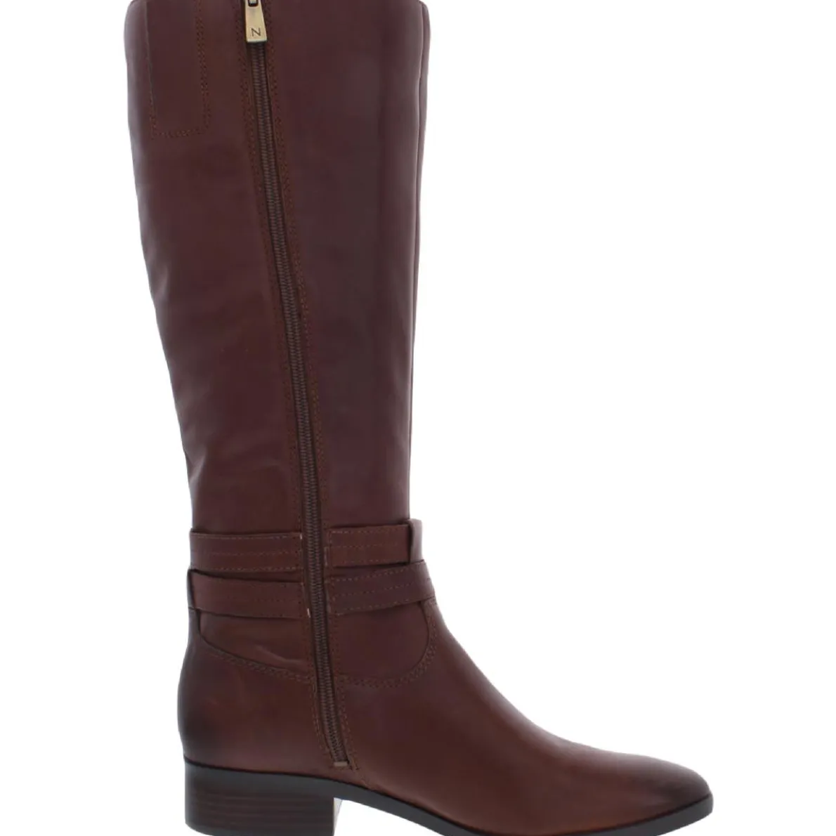REID Wide Calf Leather Knee-High Boots
