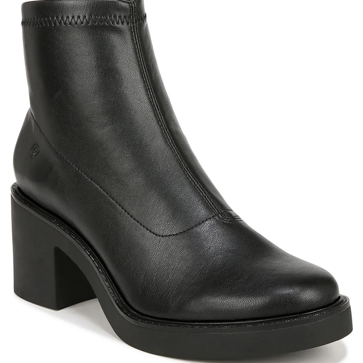 Remix Faux Leather Zipper Ankle Boots
