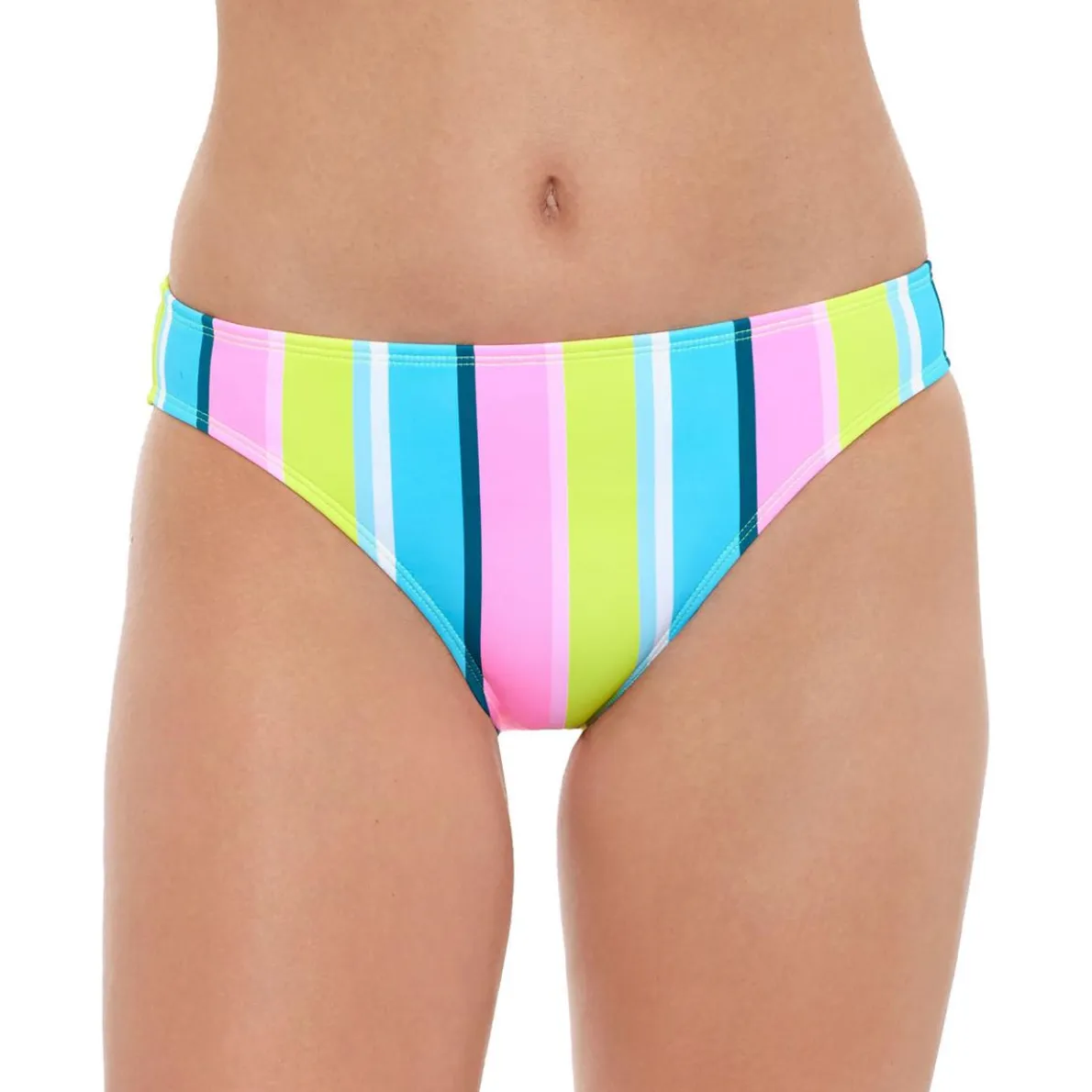 Juniors Striped Nylon Swim Bottom Separates