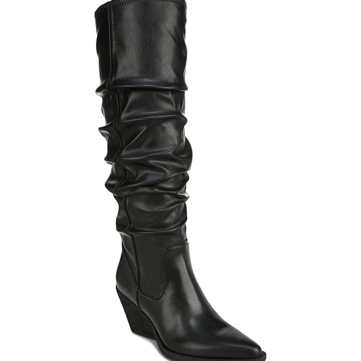 Riau Faux Leather Wide Calf Knee-High Boots