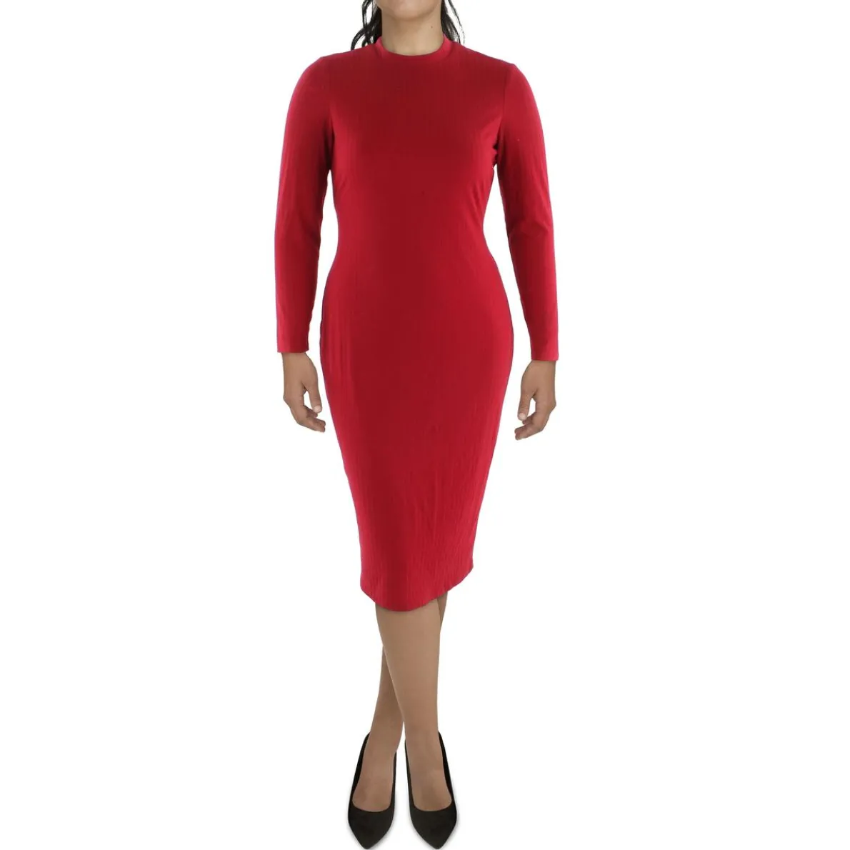 Ribbed Shift Dress
