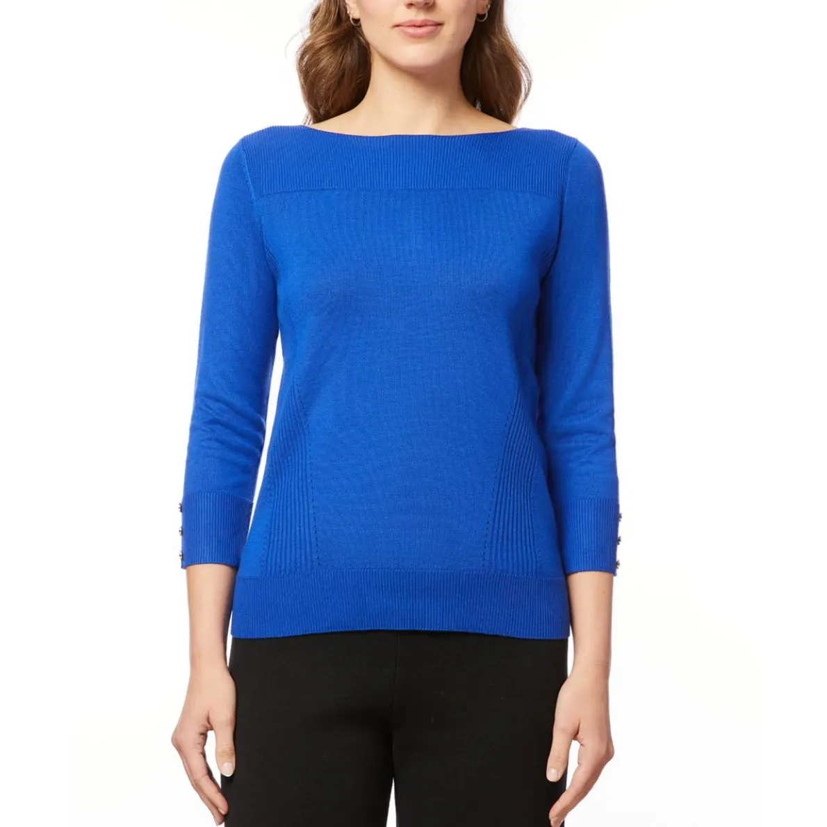 Ribbed Knit Pullover Sweater