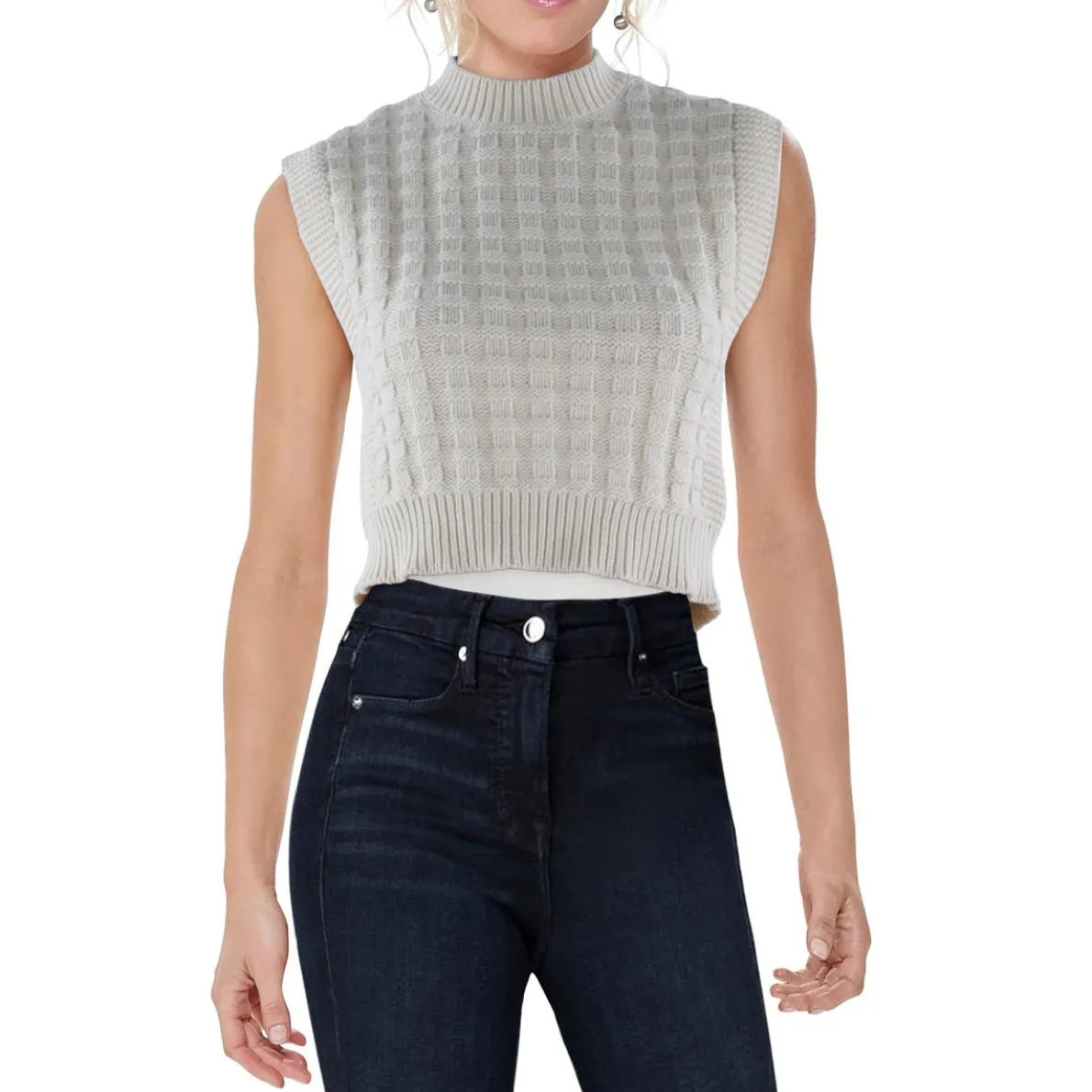 Ribbed Knit Sweater Vest