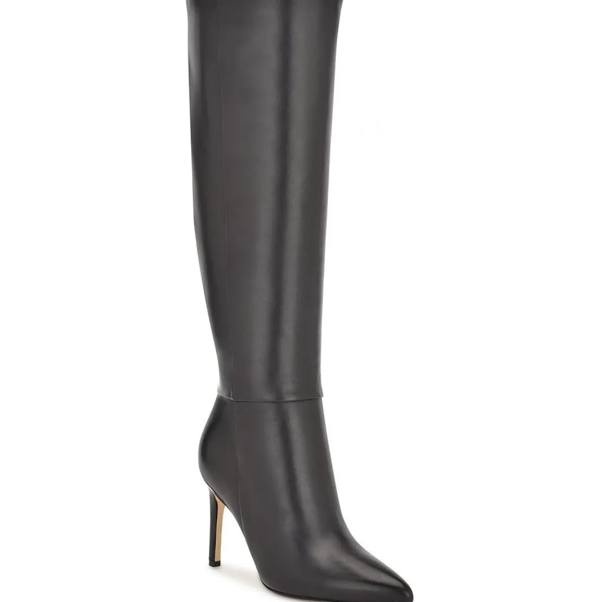 Richy Wide Calf Leather Knee-High Boots
