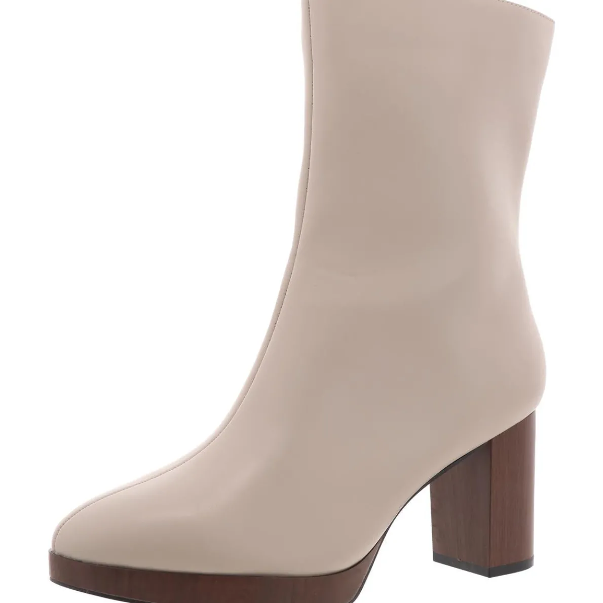 Romer Zipper Faux Leather Booties