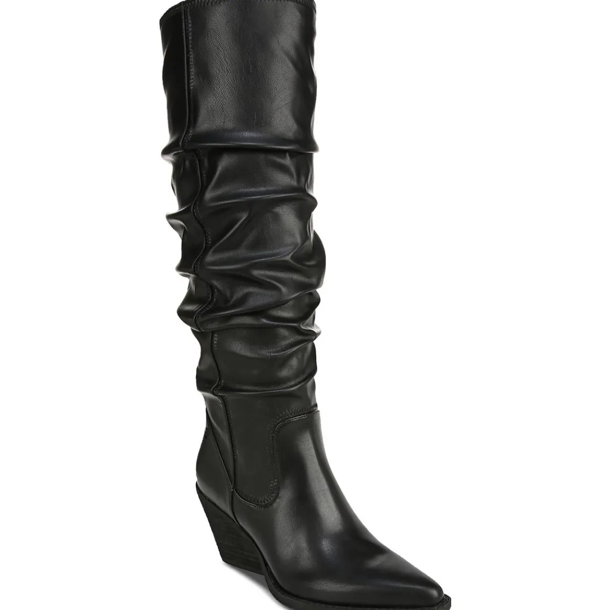 Riau Faux Leather Slouchy Knee-High Boots