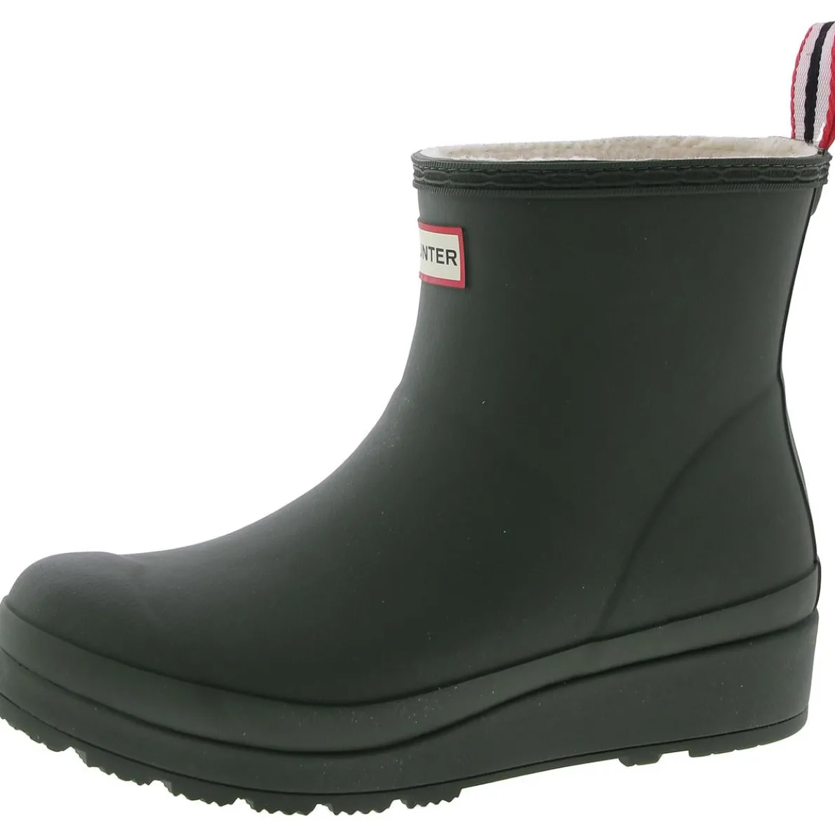 Rubber Wedge Ankle Boots