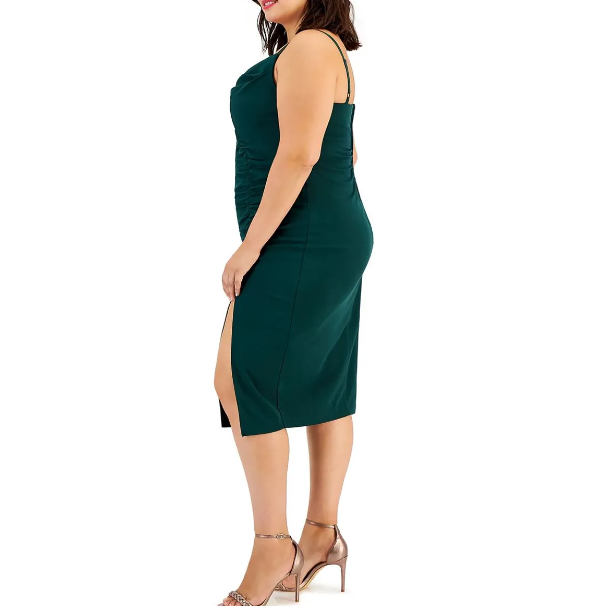 Ruched Drapey Midi Dress