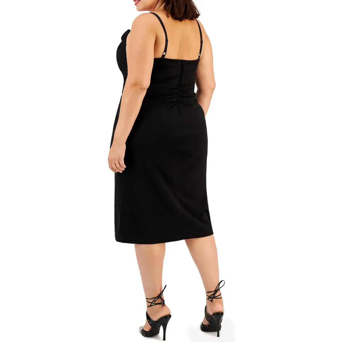Ruched Drapey Midi Dress
