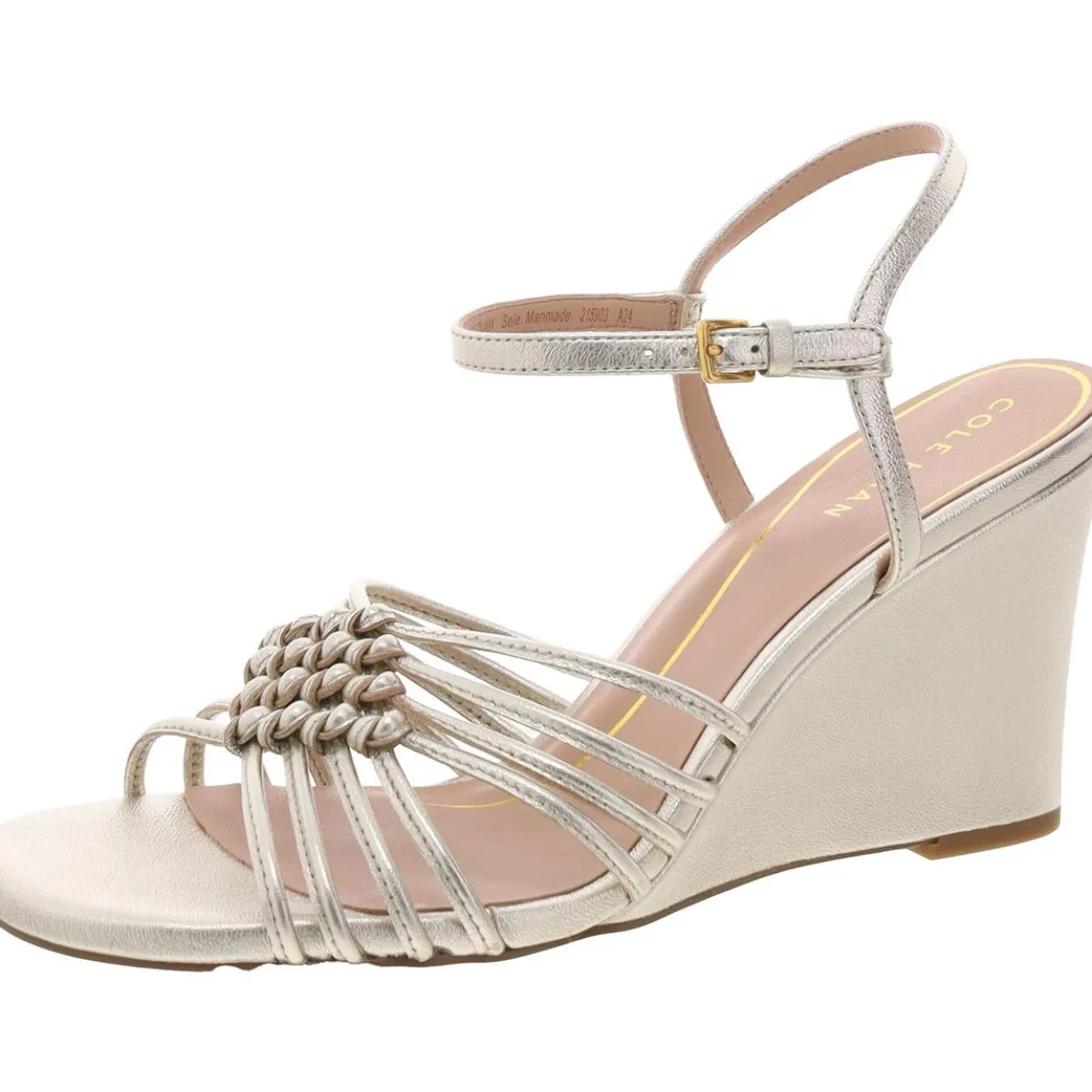 Jitney Knot Wedge Silhouette Breathable Ankle Strap