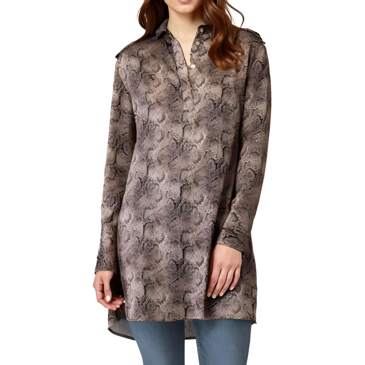 Snake Print Pullover Top