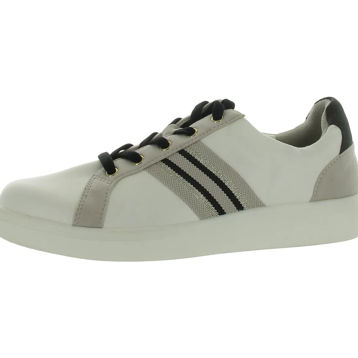 Happy Friday Faux Leather Low Top Casual And Fashion Sneakers