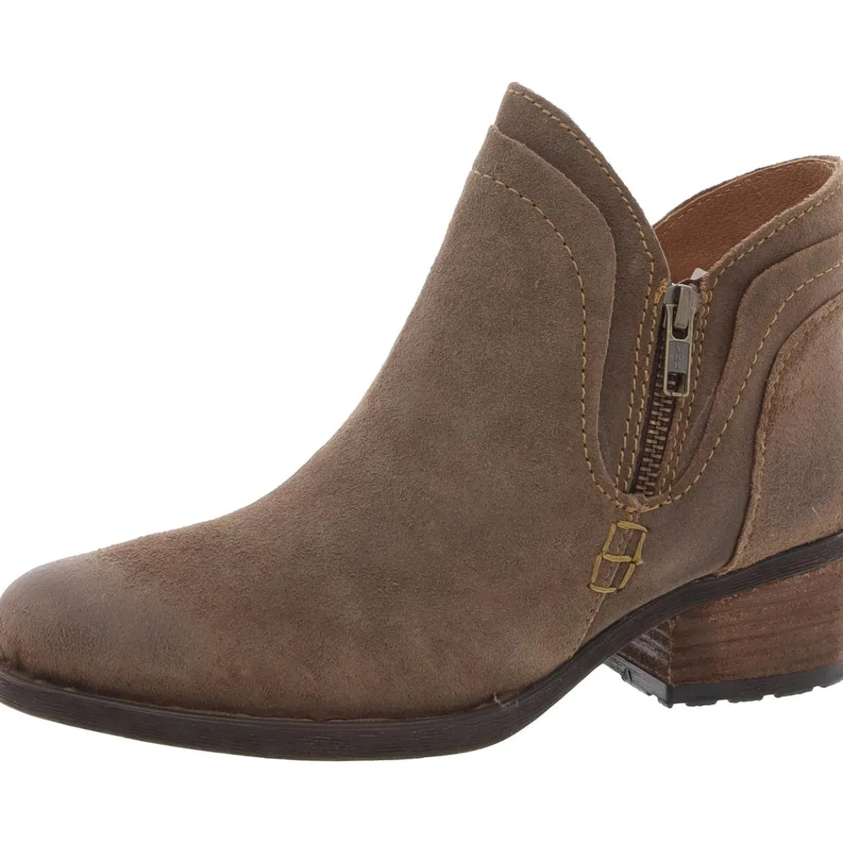 Malta II Zipper Suede Booties
