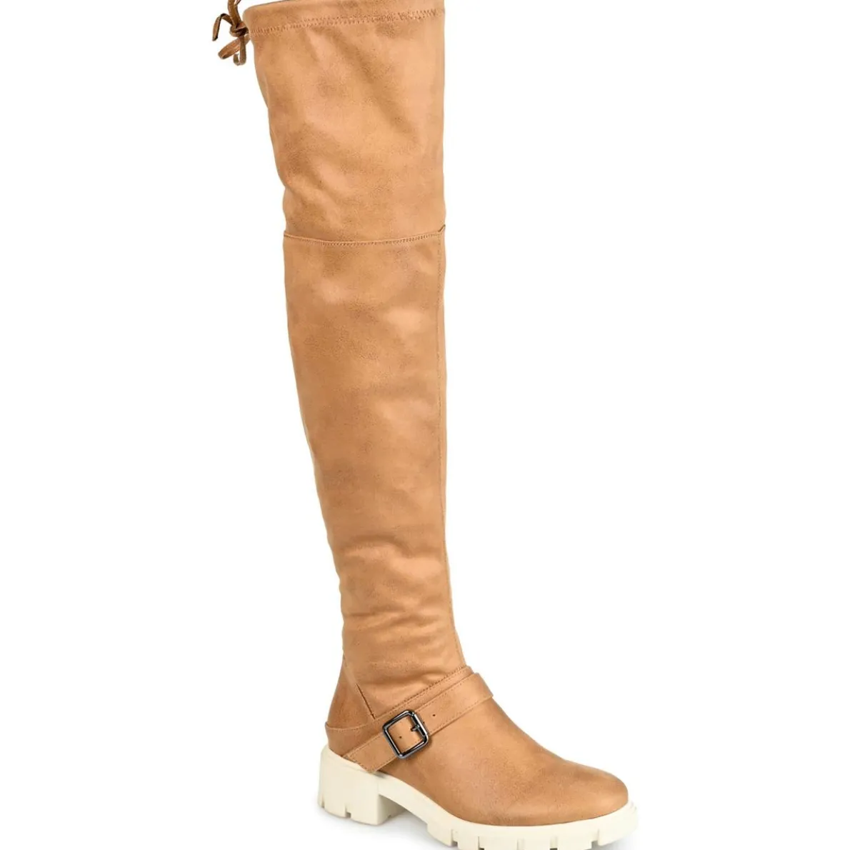 Salisa Faux Suede Wide Calf Over-The-Knee Boots
