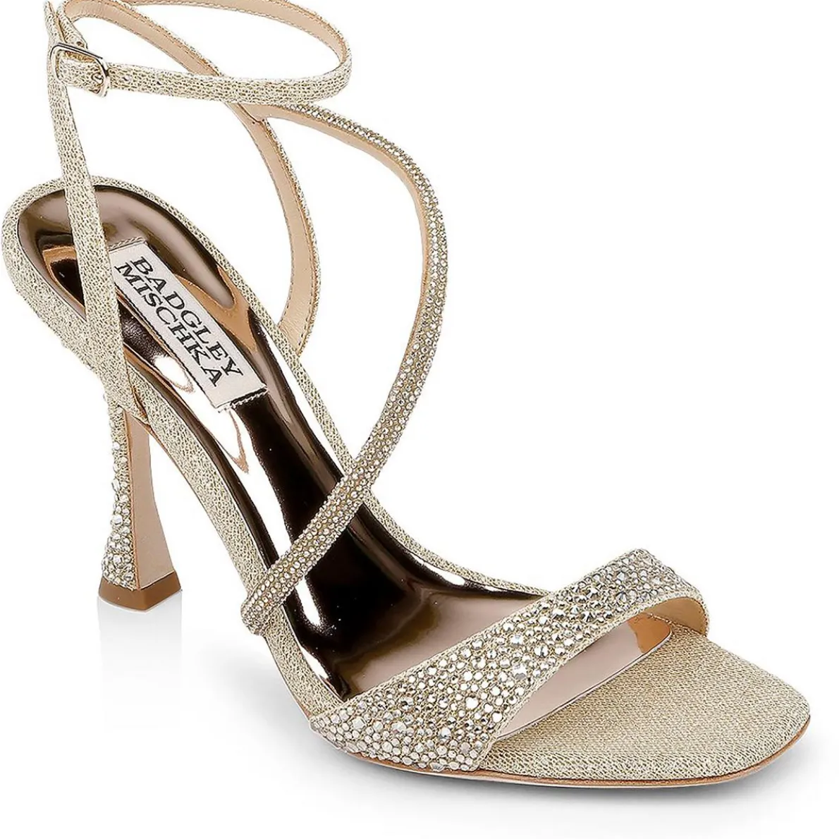 Sally Buckle Open Toe Heels