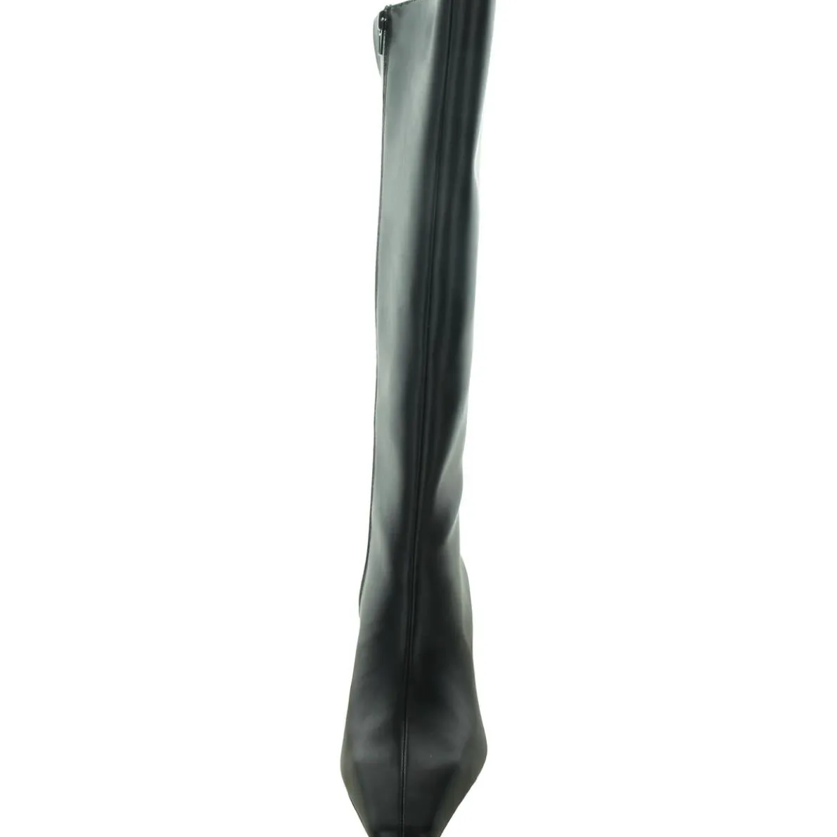 Sameya Zipper Faux Leather Knee-High Boots