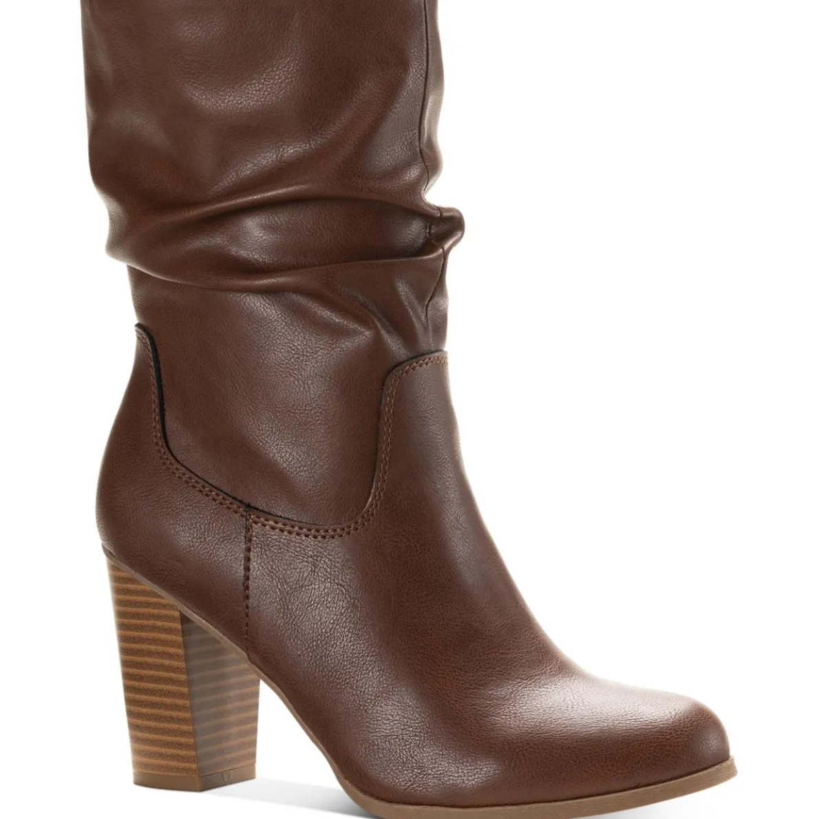 Saraa Faux Suede Slouchy Mid-Calf Boots