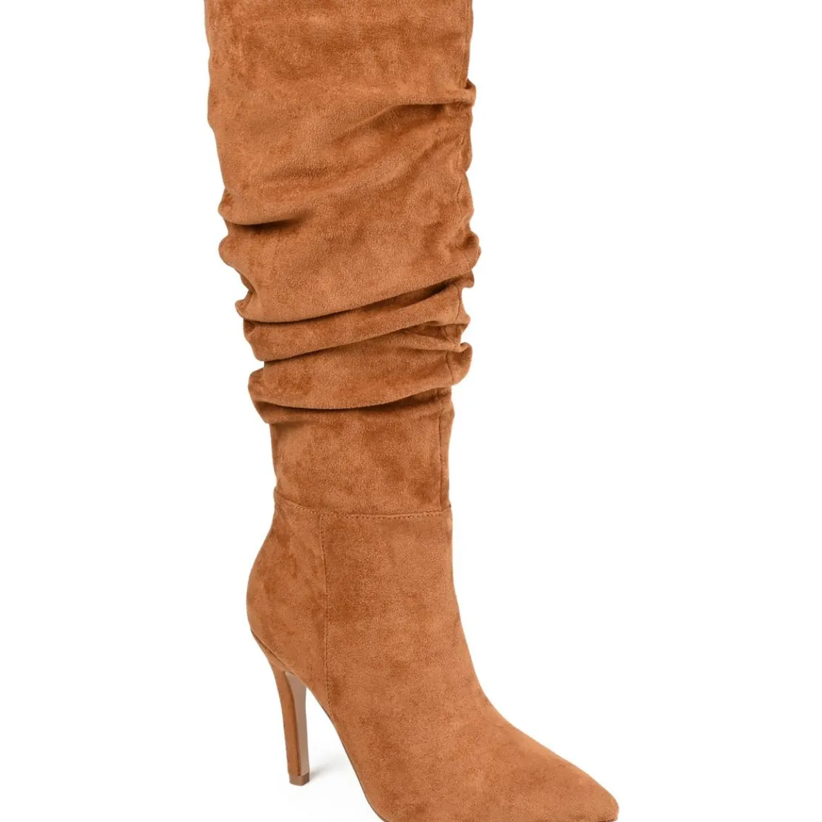 Sarie Faux Leather Slouchy Knee-High Boots
