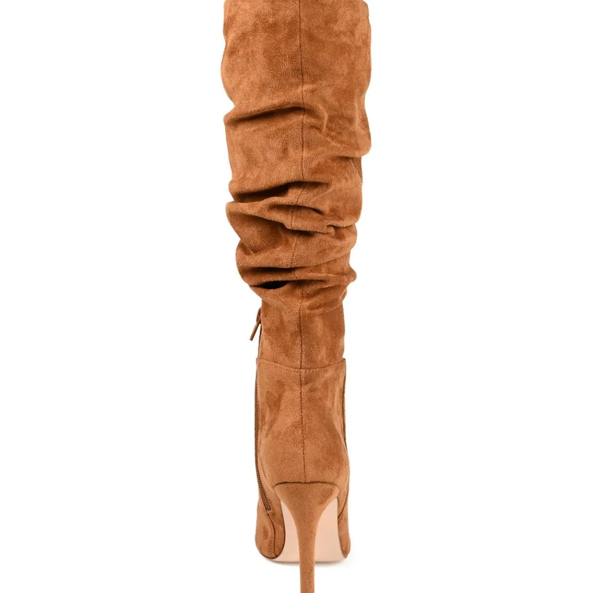 Sarie Faux Leather Slouchy Knee-High Boots