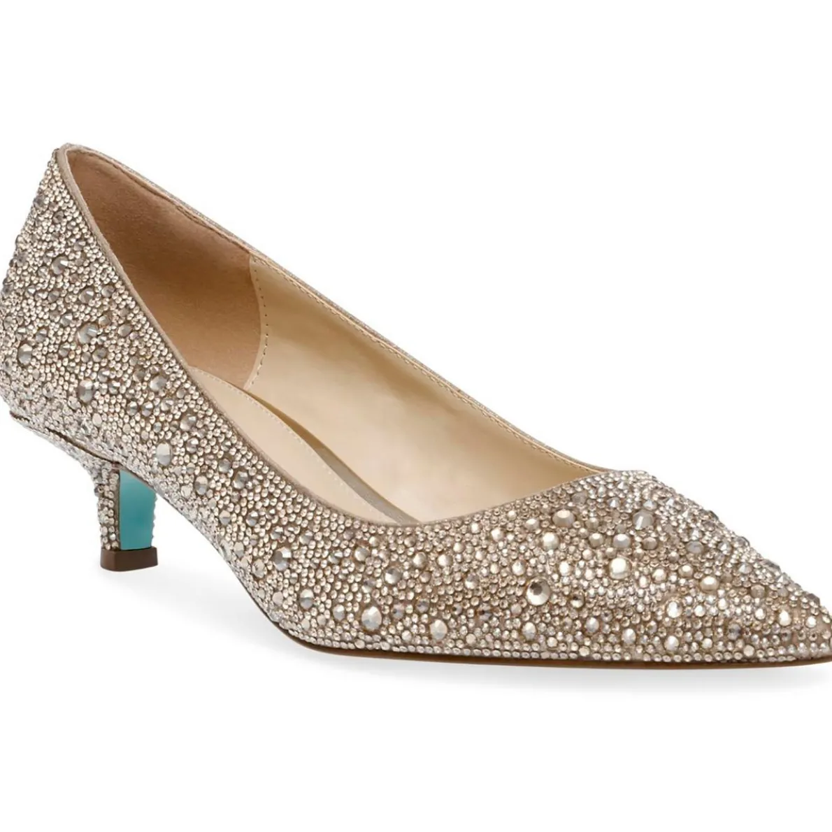 Scout Shimmer Rhinestone Kitten Heels