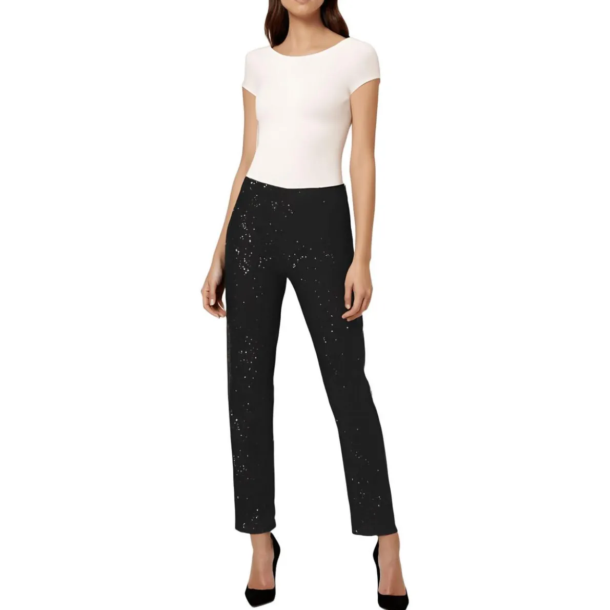 Sequined Flared Pants