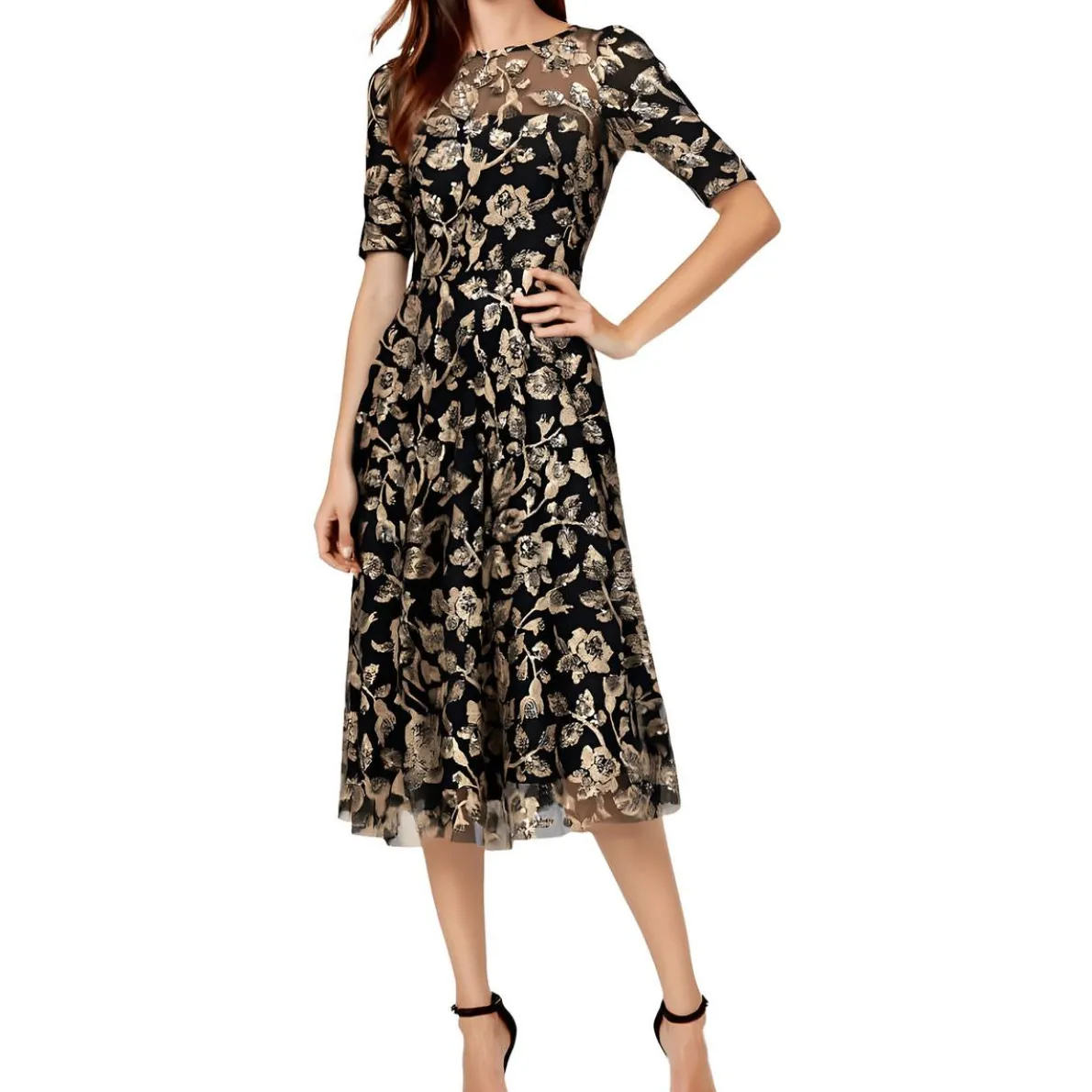 Sequined Midi Dress