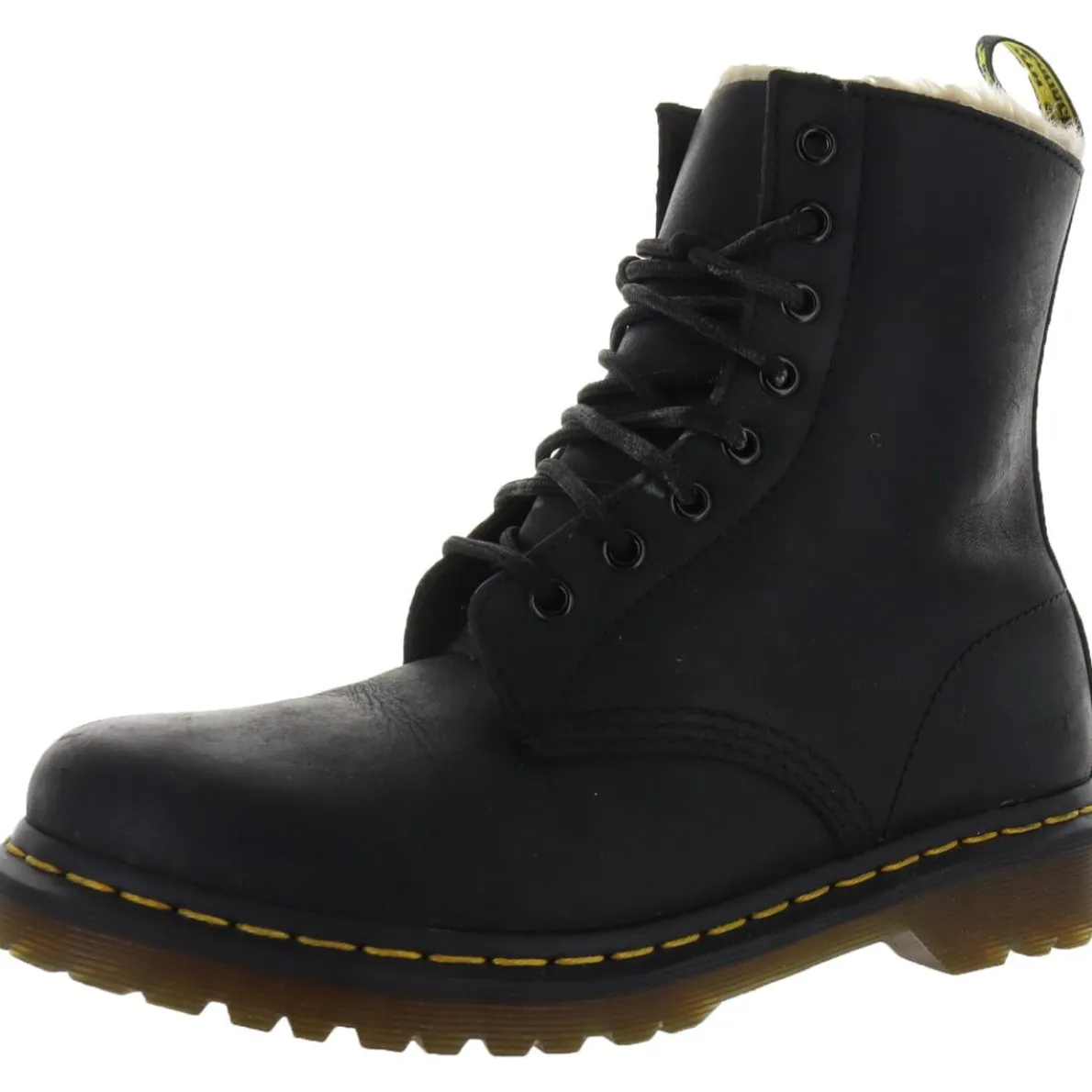 Serena Leather Lace Up Combat Boots