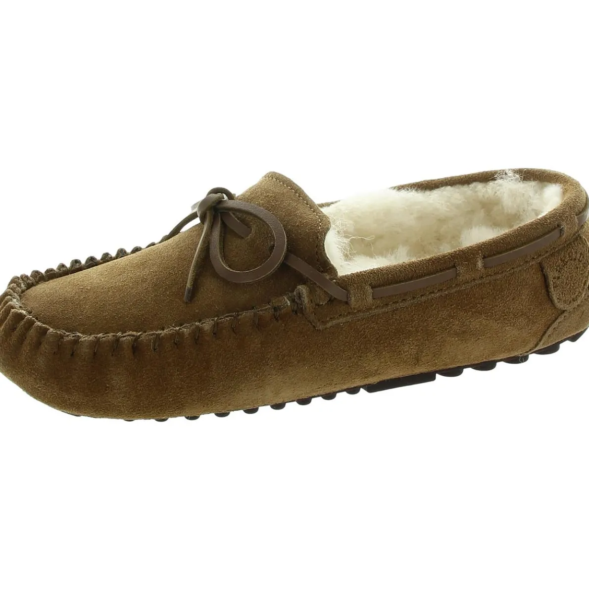 Padded Insole Suede Moccasin Slippers