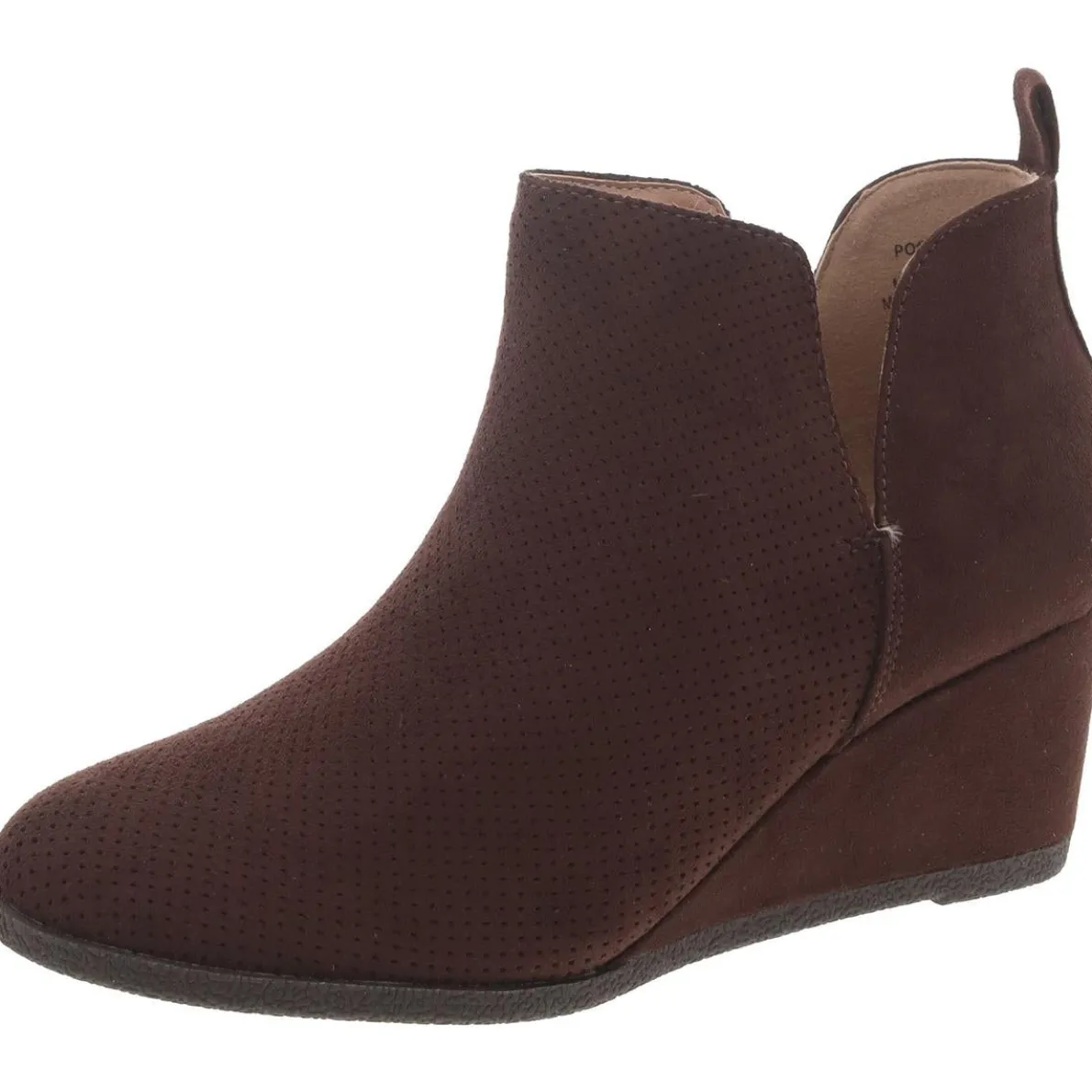 Faux Leather Padded Insole Booties