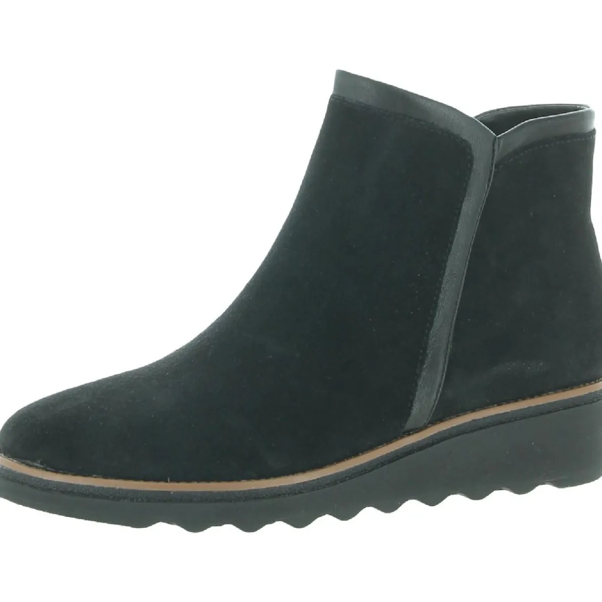 Sharon Heights Suede Almond Toe Ankle Boots