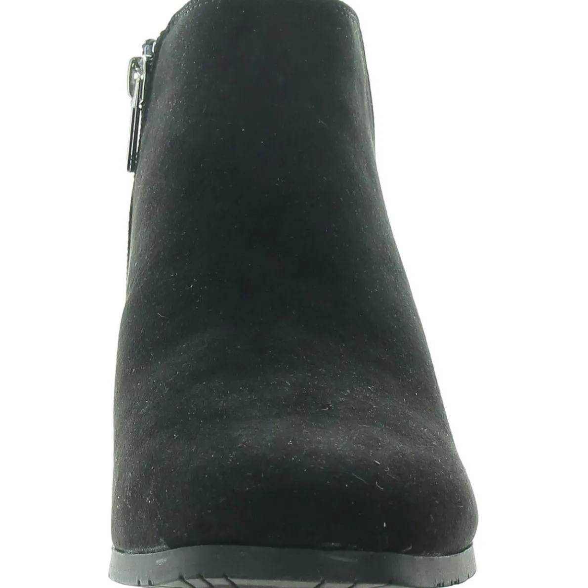 Shea Zipper Faux Suede Ankle Boots