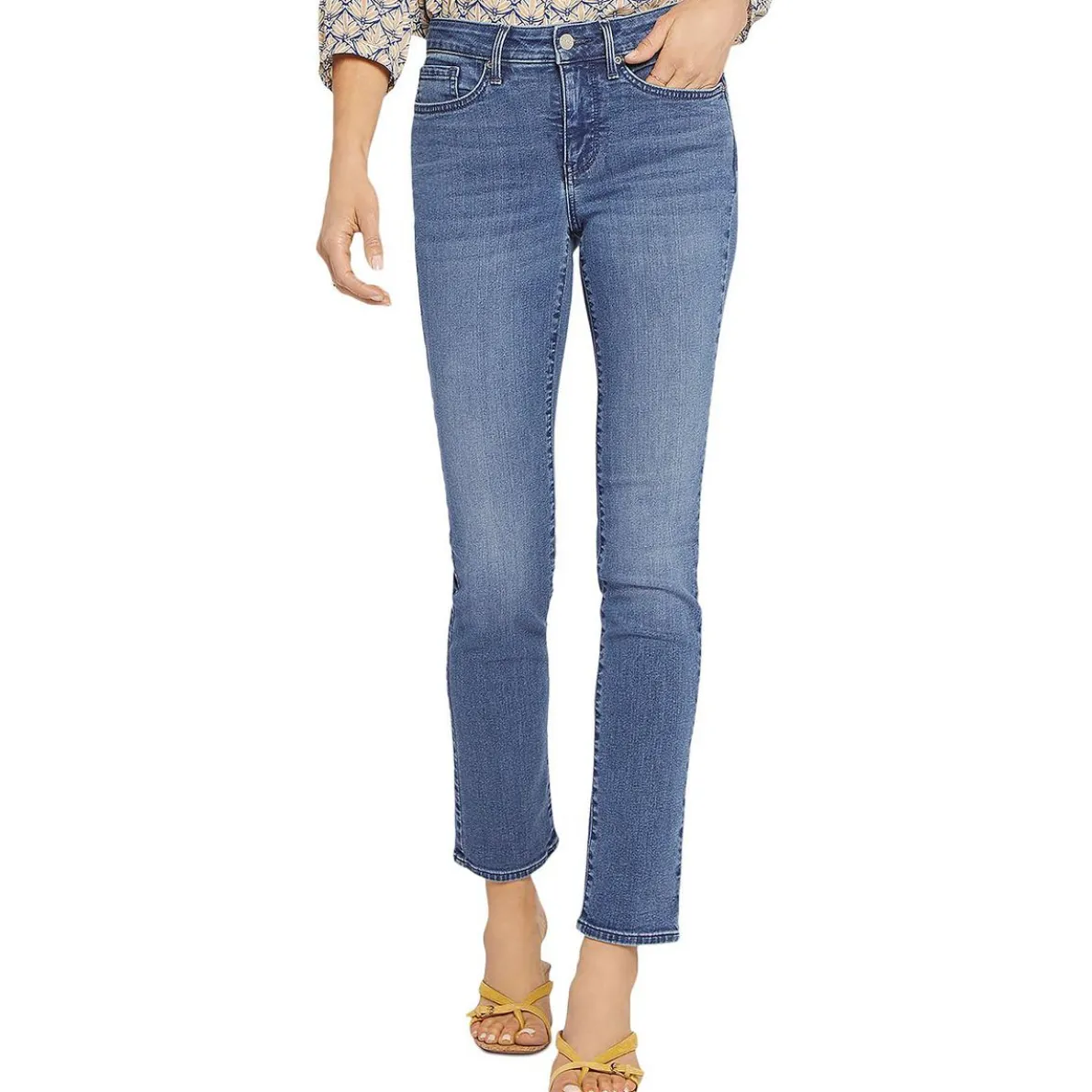 Sheri Mid-Rise Denim Slim Jeans
