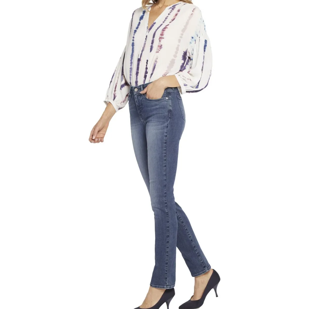Sheri Mid-Rise Denim Slim Jeans
