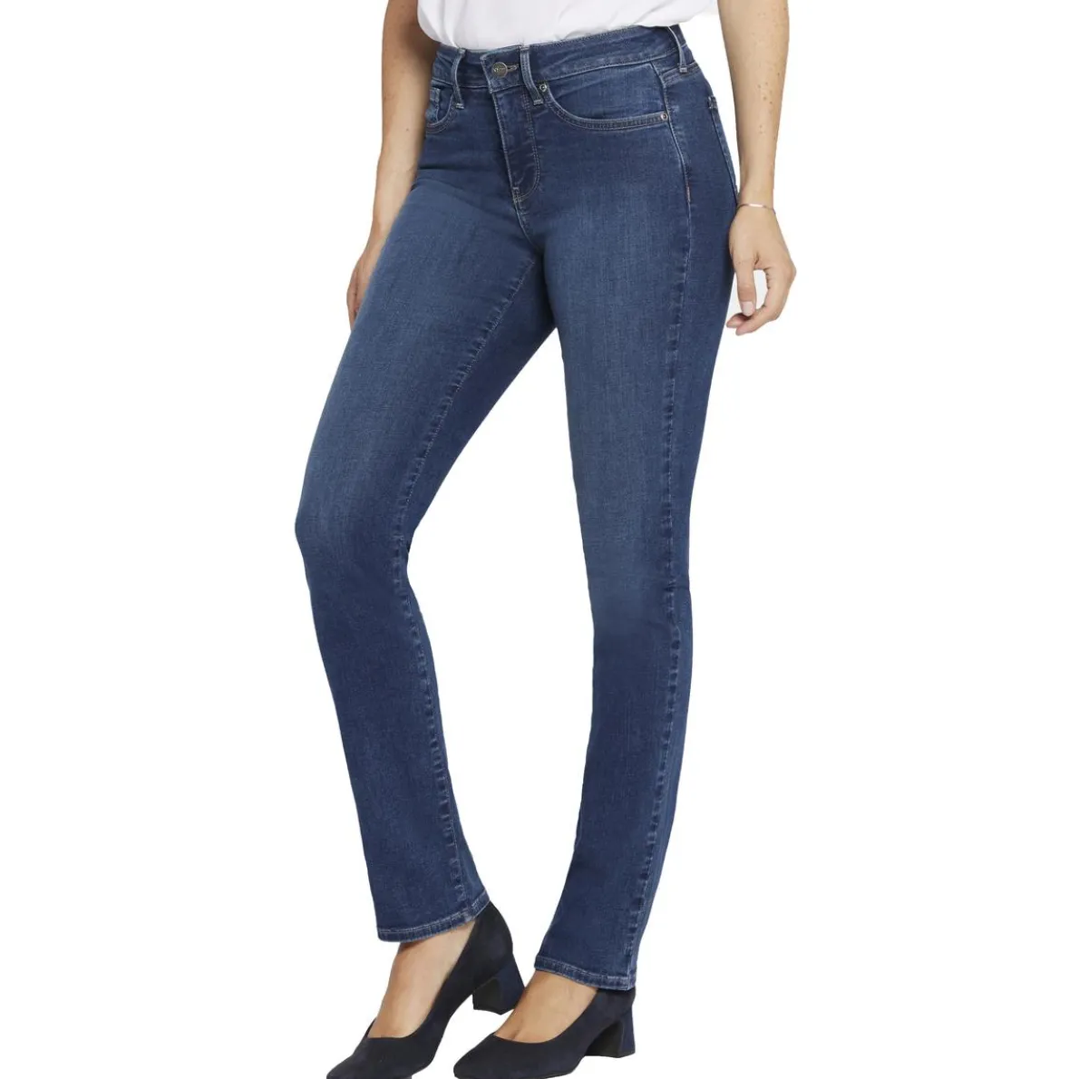 Sheri Mid-Rise Denim Slim Jeans