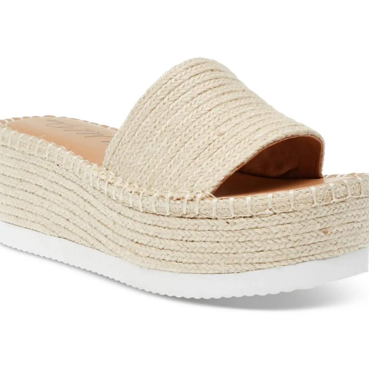 SHERMER Woven Slide Wedge Sandals