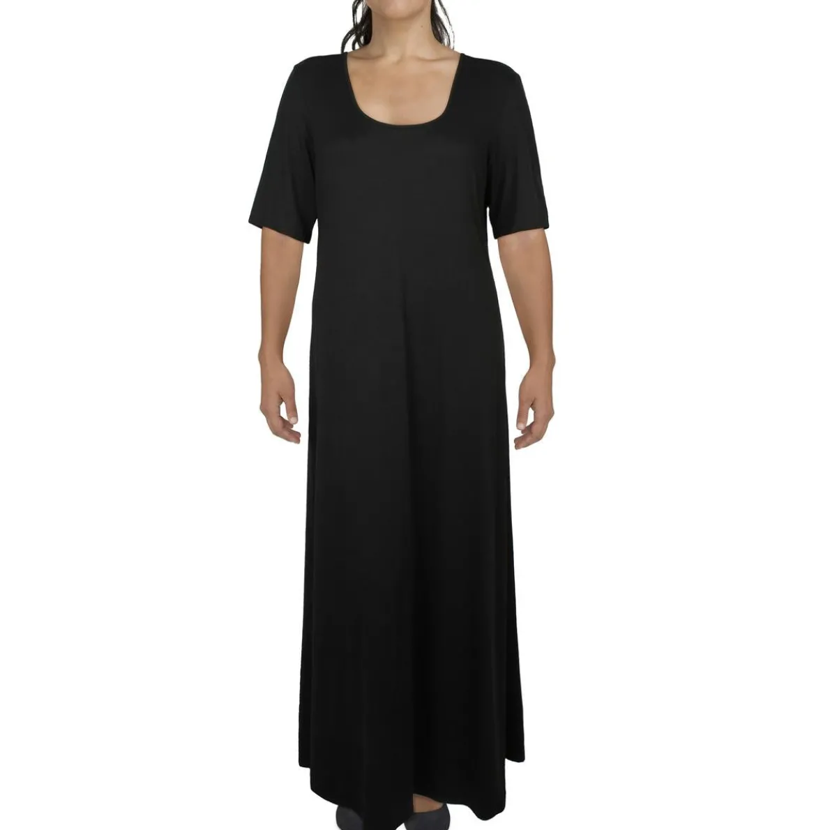 Short Sleeve Long Maxi Dress
