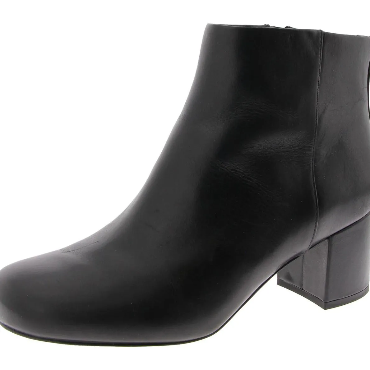 Sibley Leather Block Heel Ankle Boots