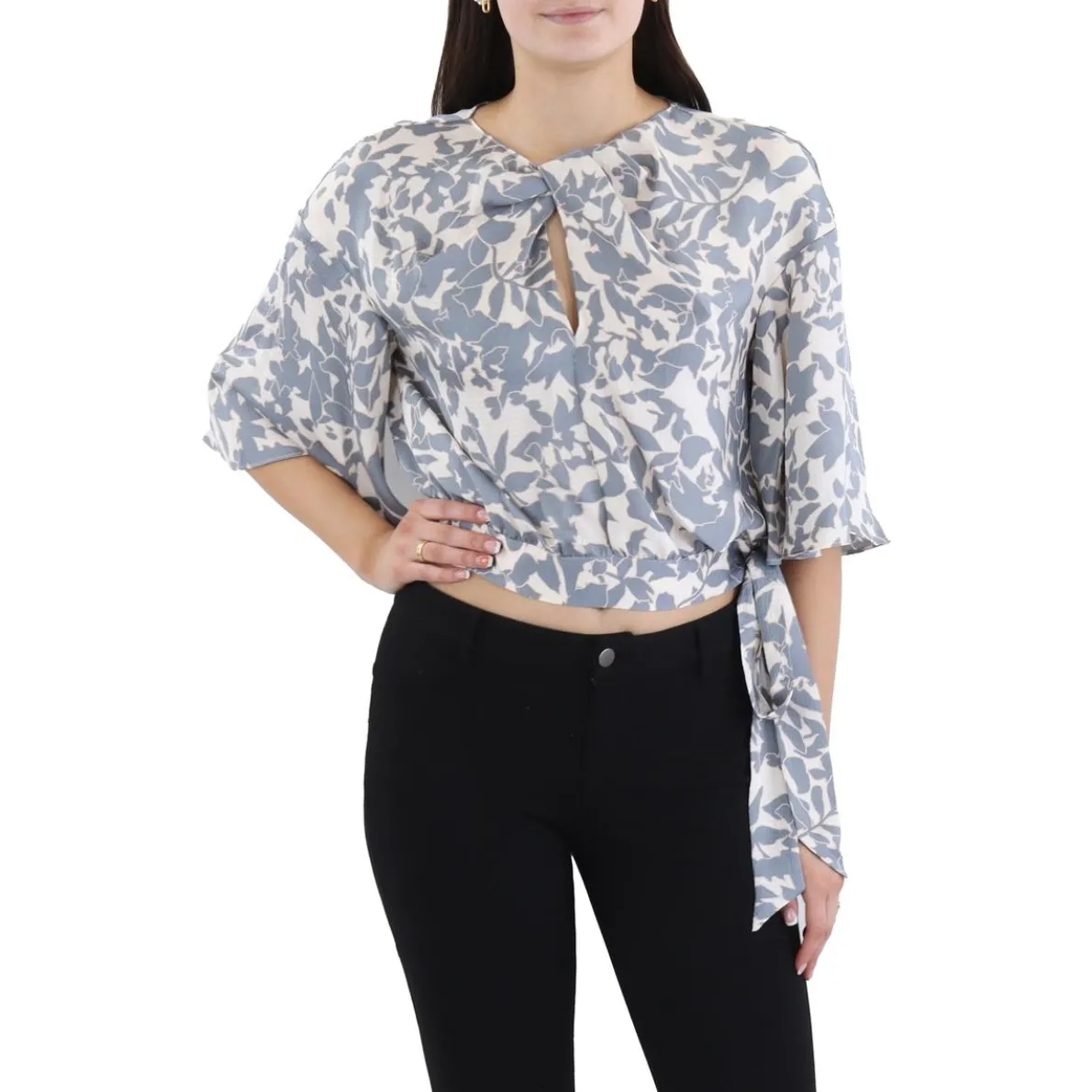 Side Tie Blouse