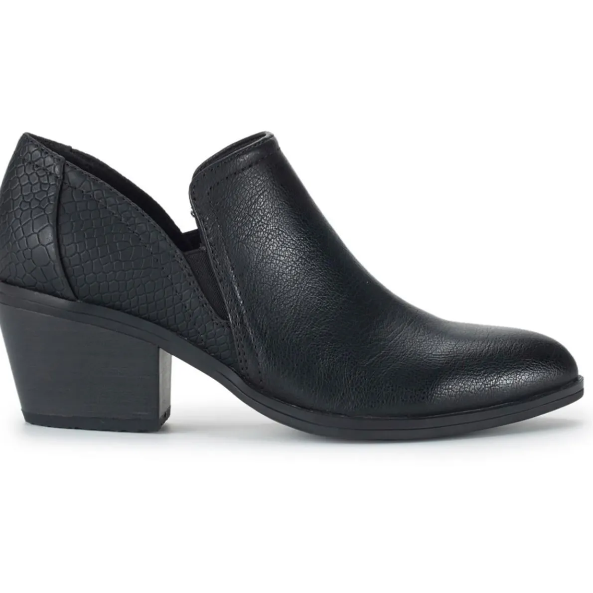 SLAINE Faux Leather Animal Print Shooties