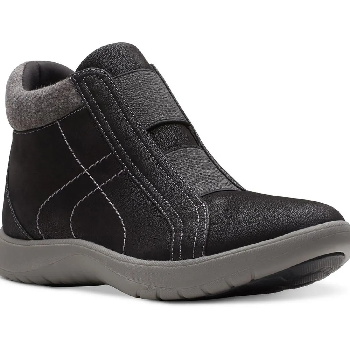 Slip On Laceless Ankle Boots
