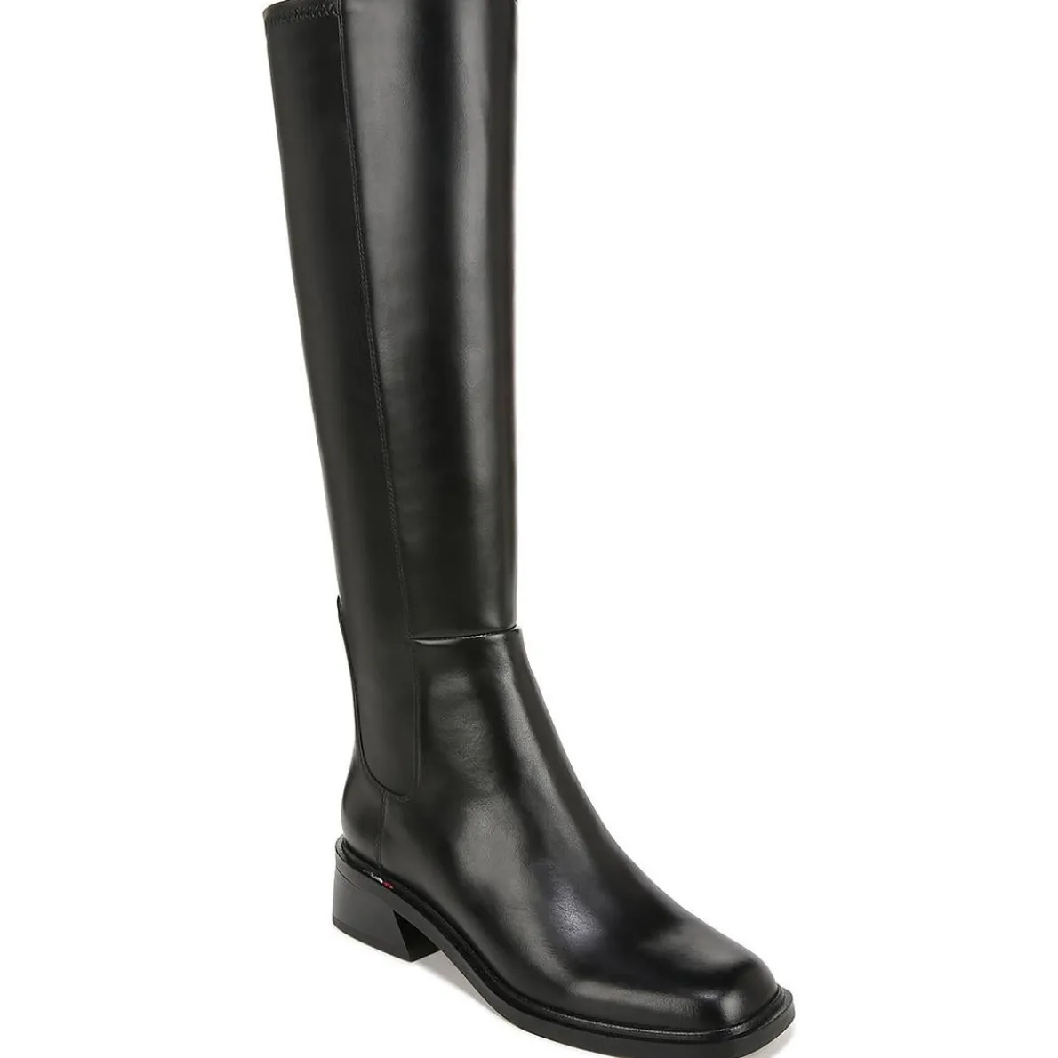 Giselle Leather Square Toe Knee-High Boots